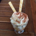 Obstsalat mit Eis