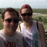 Xhris und Angi auf der Aussichtswarte