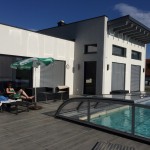 das neue Haus und Pool der Lippharts